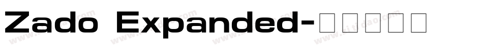 Zado Expanded字体转换